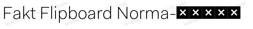 Fakt Flipboard Norma字体转换